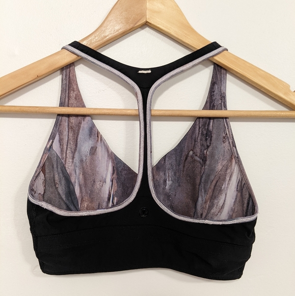 Lululemon Retreat Bra Mini Hazy Horizon Storm Mauve Bark Berry/Black 2 - Picture 15 of 16